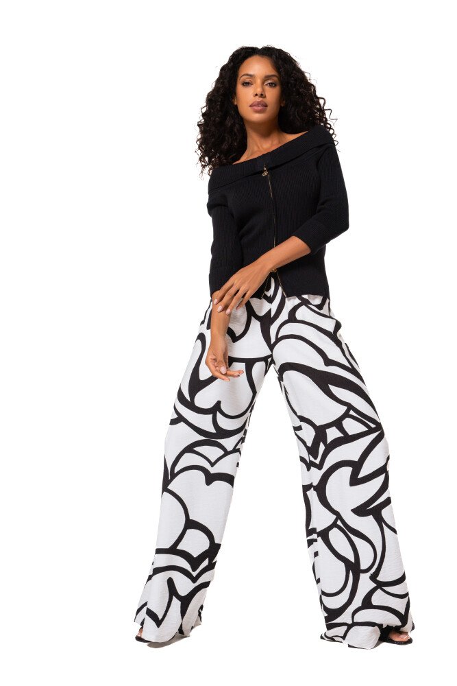 Caroline Biss Palazzo Broek Bloemenprint 1561 Multicolor - Afbeelding 6