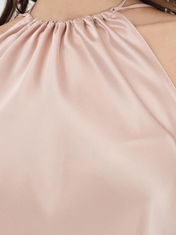 Pinko Satijnen Top 106621-A1Y5 Pink - Afbeelding 4