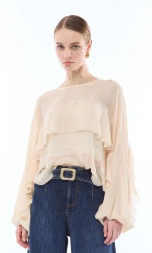 Nenette Blouse 41BB-FUJI Champagne