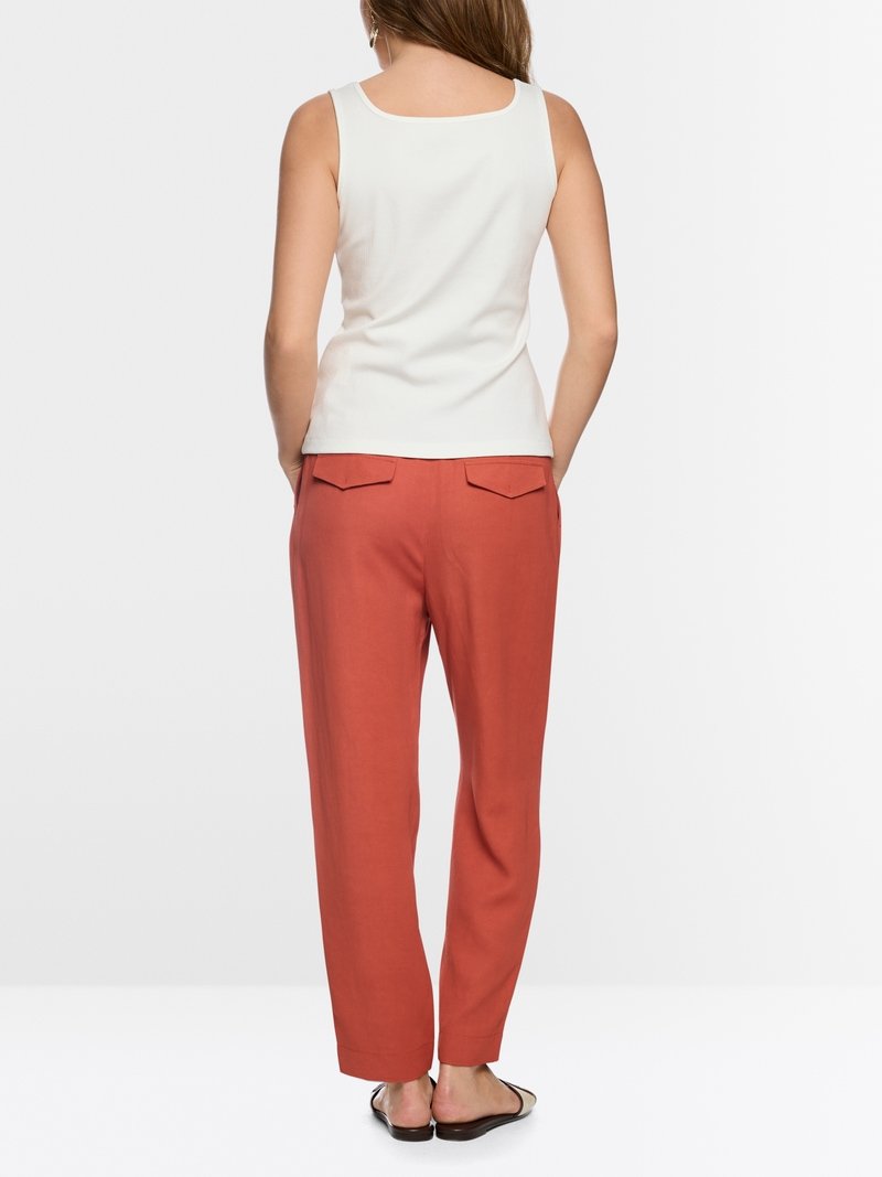 MarcCain Top Geribbelde Stretch AC6122J52 Off White - Afbeelding 6