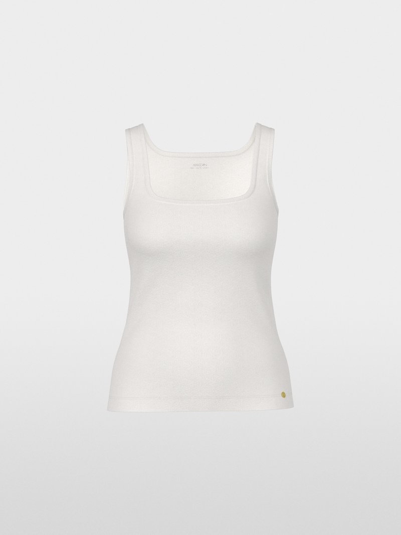 MarcCain Top Geribbelde Stretch AC6122J52 Off White - Afbeelding 8