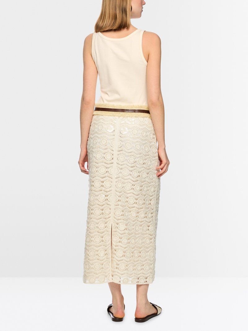 MarcCain Basic Top Stretchkatoen AC6139J14 Bright Ecru - Afbeelding 6