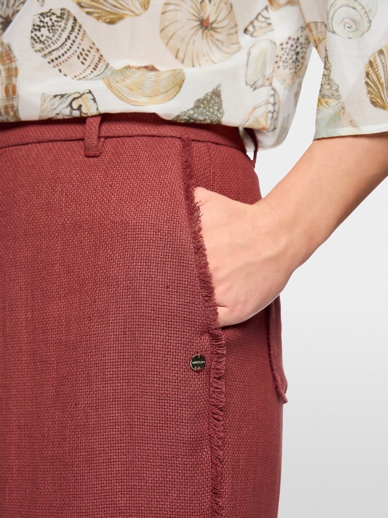 MarcCain Broek WUKARI AC8175W62 Etruscan Red - Afbeelding 3