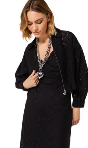 Caroline Biss Bolerovest Kant 1854 Zwart