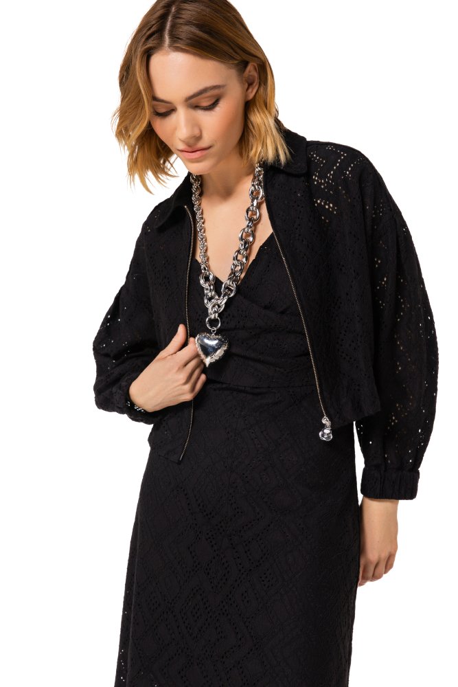 Caroline Biss Bolerovest Kant 1854 Zwart