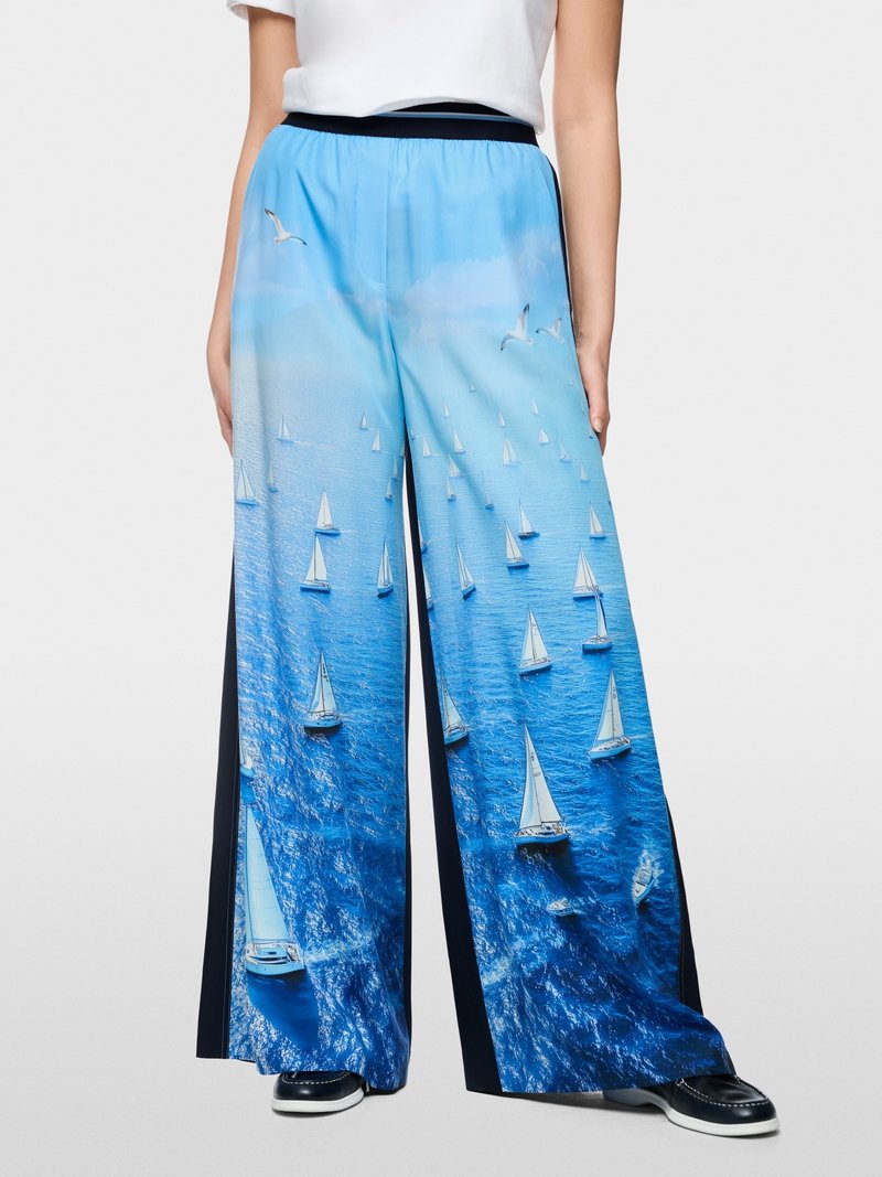 MarcCain Wijde Broek WILLMAR AS8149W44 Little Boy Blue